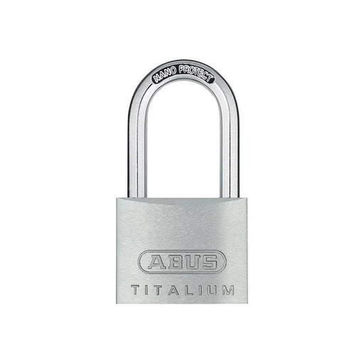Abus Mechanical 64TI/40mm TITALIUM™ Padlock 40mm Long Shackle Keyed Alike KA6411