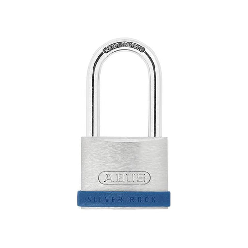 Abus Mechanical 40mm Silver Rock™ 5 Padlock Long Shackle 40mm Keyed Alike