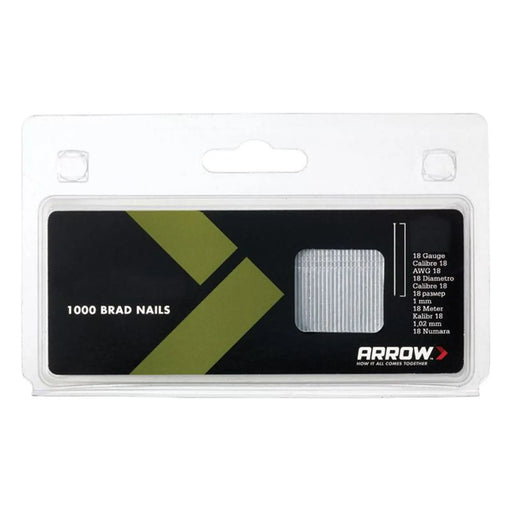 Arrow BN1824 Brad Nails 38mm 18g (Pack 1000)