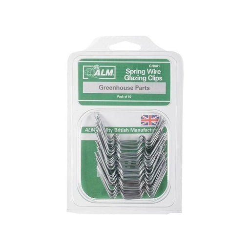 Alm Manufacturing GH001 W Glazing Clips Pack of 50