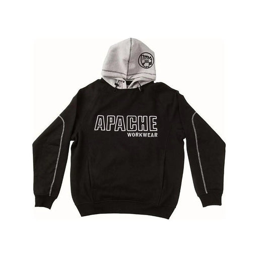 Apache Hooded Sweatshirt Black/Grey - XL (44/46in)