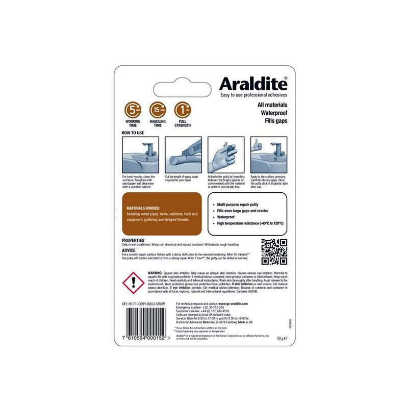 Araldite® Araldite Repair Epoxy Bar 50g