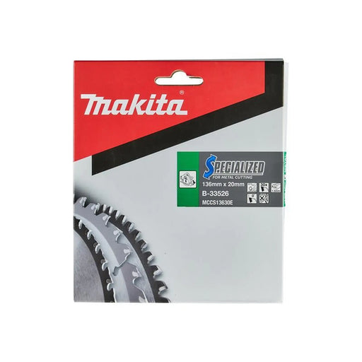 Makita B-33526 Specialized for Metal Cutting Saw Blade 136 x 20mm x 30T