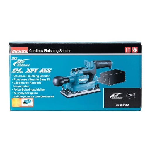 Makita DBO381ZU LXT Finishing Sander 18V Bare Unit