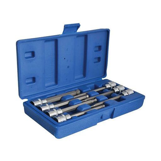 Bluespot Tools 3/8in Drive Extra Long Hex Ball Socket Bit Set, 7 Piece