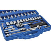 Bluespot Tools 1/4in Square Drive Socket & Bit Set, 46 Piece