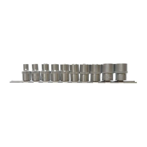 Bluespot Tools 1/2in Drive Socket Set on Rail, 10 Piece
