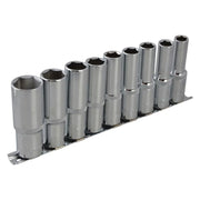 Bluespot Tools 1/2in Drive Deep Socket Set, 9 Piece