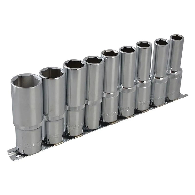 Bluespot Tools 1/2in Drive Deep Socket Set, 9 Piece
