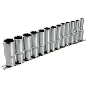 Bluespot Tools 3/8in Drive Deep Socket Set, 13 Piece