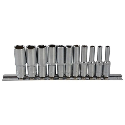 Bluespot Tools 1/4in Drive Deep Socket Set, 11 Piece