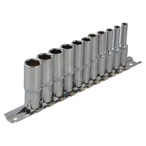 Bluespot Tools 1/4in Drive Deep Socket Set, 11 Piece
