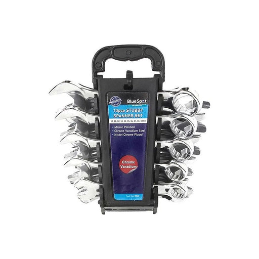 Bluespot Tools Stubby Combination Spanner Set, 10 Piece