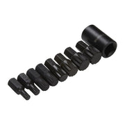 Bluespot Tools 1/2in Impact Spline Bit Set, 9 Piece