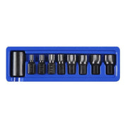 Bluespot Tools 1/2in Impact Spline Bit Set, 9 Piece