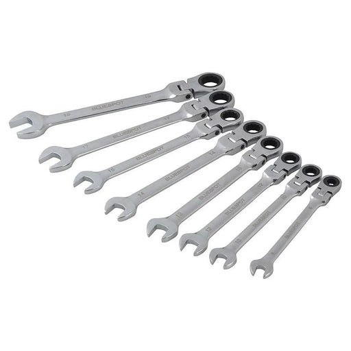 Bluespot Tools Flexible Head Ratchet Set, 8 Piece