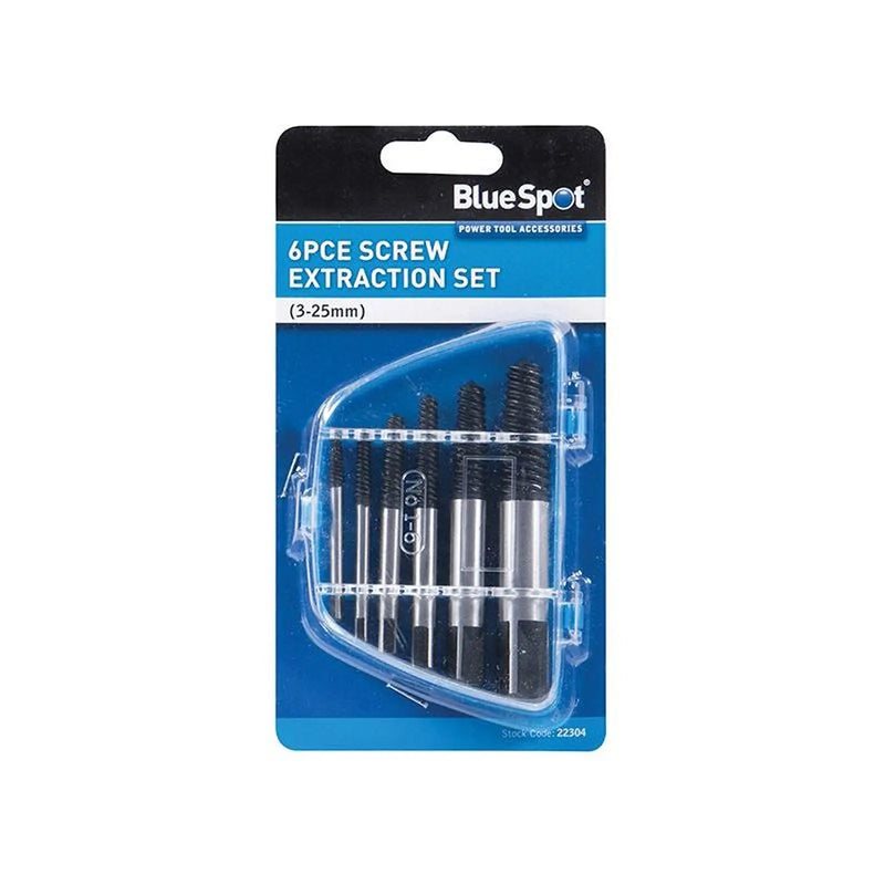 Bluespot Tools Screw Extractor Set, 6 Piece