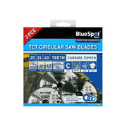 Bluespot Tools 190mm Circular Saw Blade Set, 3 Piece