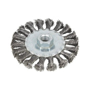 Bluespot Tools Flat Twist Knot Wire Wheel 100mm M14 X 2