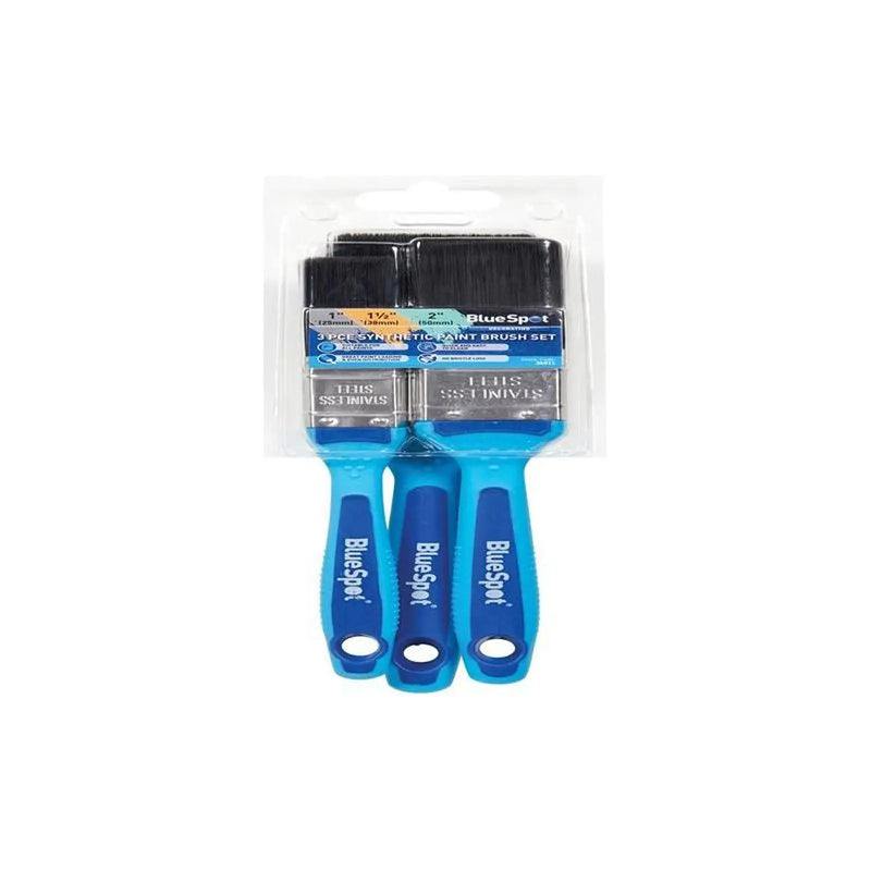 BlueSpot Tools Soft Grip Paint Brush Set 3 Piece