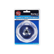 Bluespot Tools Steel Wire Cup Brush 100mm M14 X 2