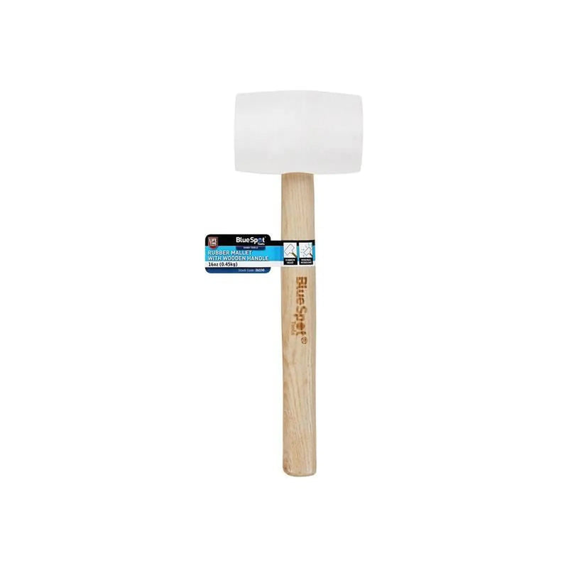 Bluespot Tools White Rubber Mallet 454g (16oz)