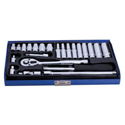 Bluespot Tools 1/4in Metric Socket Set, 24 Piece