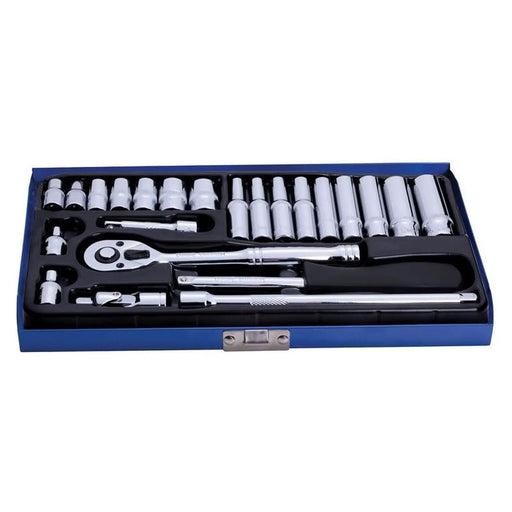 Bluespot Tools 1/4in Metric Socket Set, 24 Piece