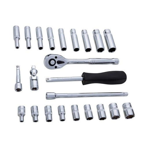 Bluespot Tools 1/4in Metric Socket Set, 24 Piece