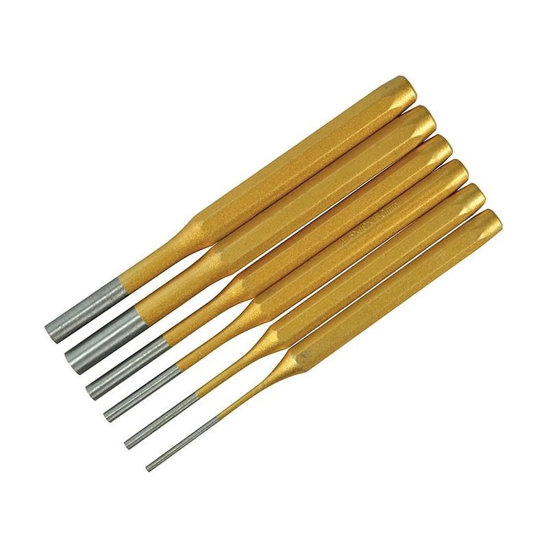 Bluespot Tools Gold Pin Punch Set  6 Piece