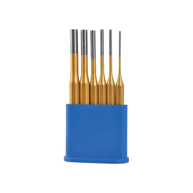 Bluespot Tools Gold Pin Punch Set  6 Piece