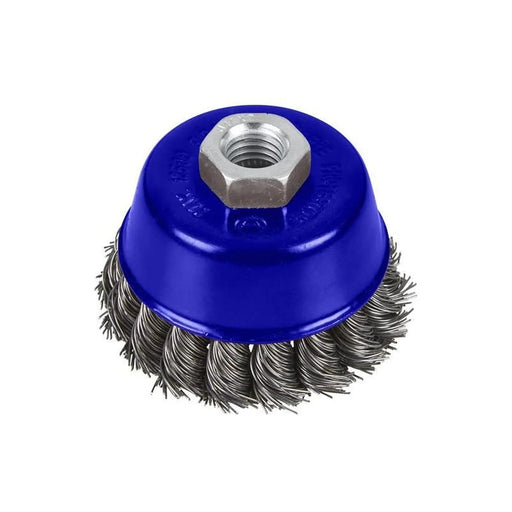 BlueSpot Tools Twist Knot Cup Brush 75mm M14