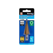 Bluespot Tools HSS 1/4in Hex Shank Step Drill 4-22mm