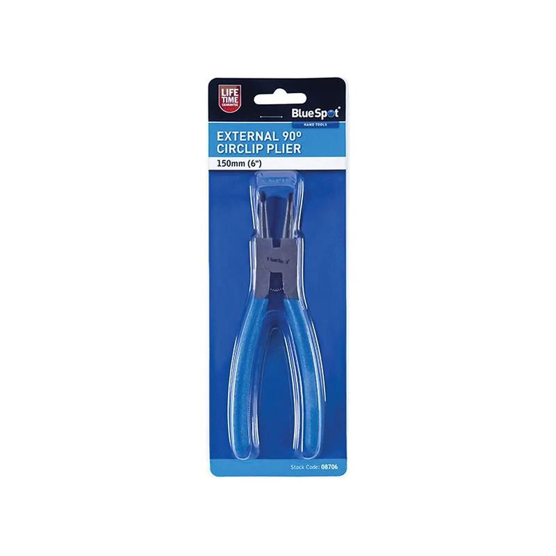 Bluespot Tools Circlip Pliers External Bent 90⁰ Tip 150mm (6in)