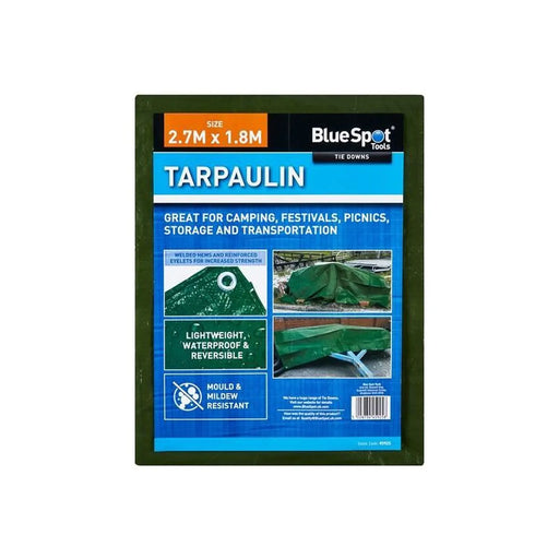 Bluespot Tools Green Tarpaulin 2.7 x 1.8m