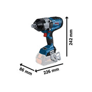 Bosch GDS 18V-1600 HC BITURBO Impact Wrench 18V 2 x 8.0Ah ProCORE18V Li-ion