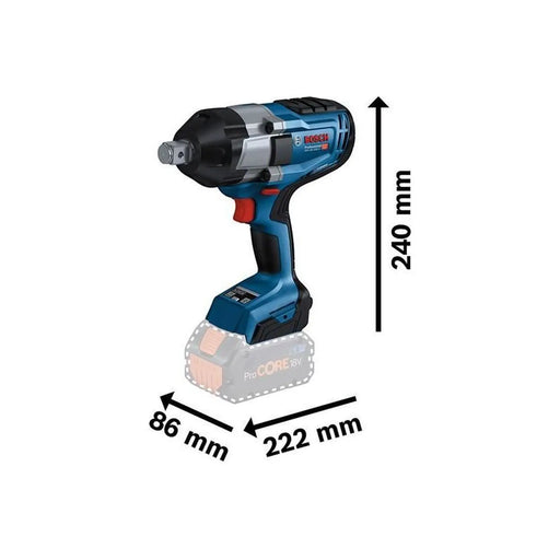 Bosch GDS 18V-1050 H Pro BITURBO 3/4in Impact Wrench 18V Bare Unit