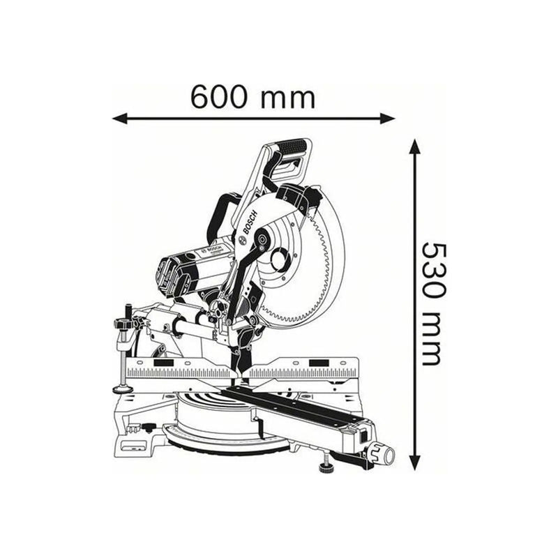 Bosch GCM 12 SDE Professional Sliding Mitre Saw 1450W 240V