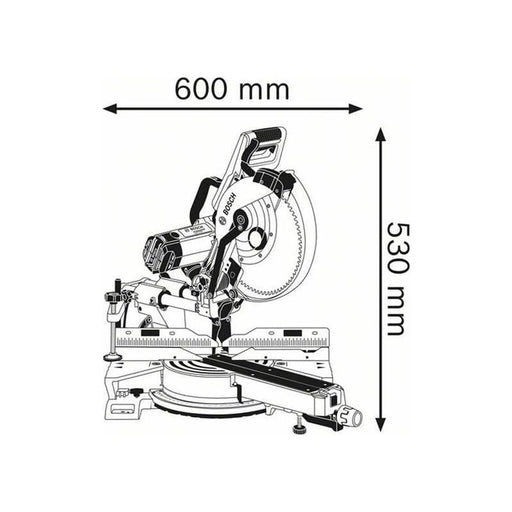 Bosch GCM 12 SDE Professional Sliding Mitre Saw 1450W 240V