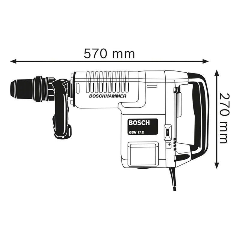 Bosch GSH 11 E SDS-Max Professional Demolition Hammer 1500W 240V