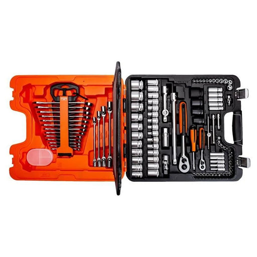 Bahco S108 1/4in & 1/2in Drive Socket & Combination Spanner Set, 108 Piece