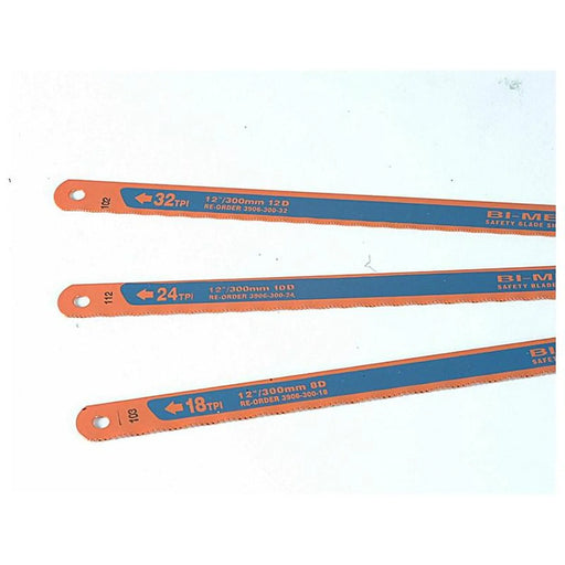 Bahco 3906 Sandflex Hacksaw Blades 300mm (12in)  (8, 24 & 32 TPI) (Pack 3)