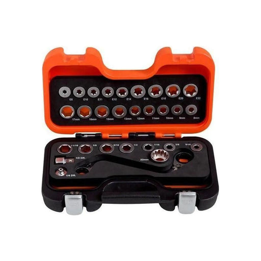 Bahco S Type Ratchet Ring Wrench & Adaptor Set, 29 Piece
