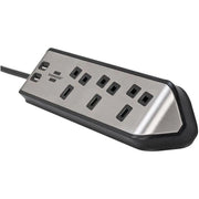 Brennenstuhl estilo Corner Extension Lead 240V 3-Gang 13A Black 2m