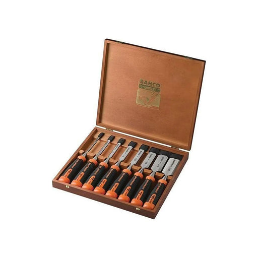 Bahco 434-S8 Bevel Edge Chisel Set, 8 Piece