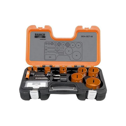 Bahco 3834-95 Professional Holesaw Set with Popular Sizes