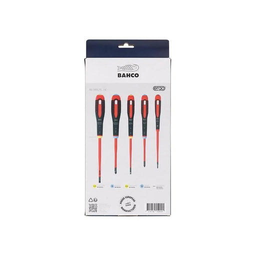 Bahco XMAS BE-9882SL ERGO™ Slim VDE Insulated Screwdriver Set, 5 Piece