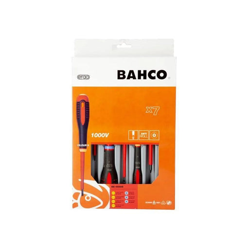 Bahco BE-9888S ERGO™ VDE Insulated Screwdriver Set, 7 Piece