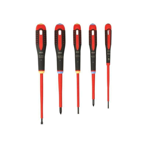 Bahco BE-9882S ERGO™ VDE Insulated Screwdriver Set, 5 Piece