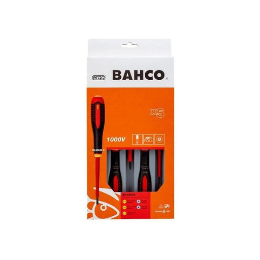 Bahco BE-9882S ERGO™ VDE Insulated Screwdriver Set, 5 Piece